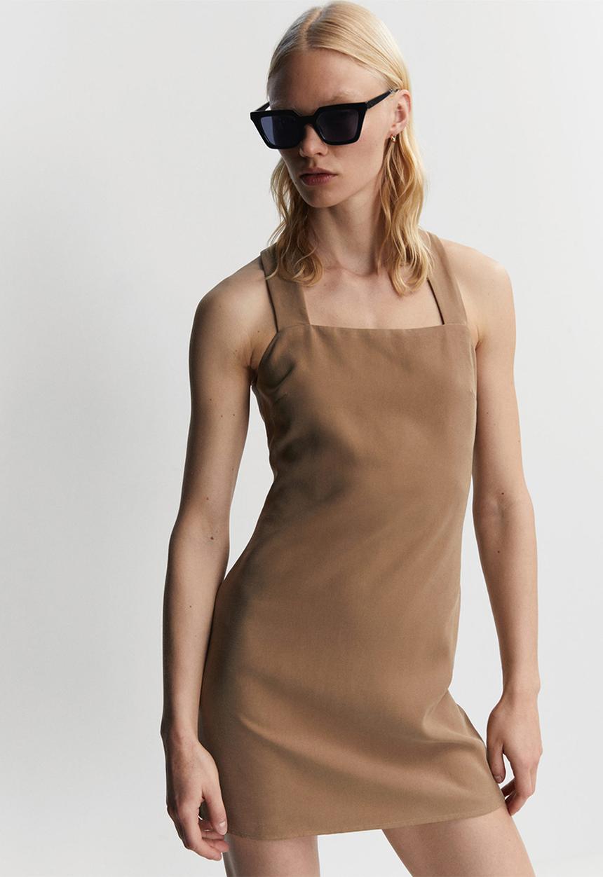 MANGO - Dress bosco-h - mid-beige