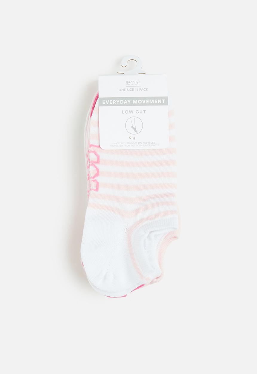 Cotton On - Body 5Pk Low Cut Sock - Candy Pink/ Blushing Bride