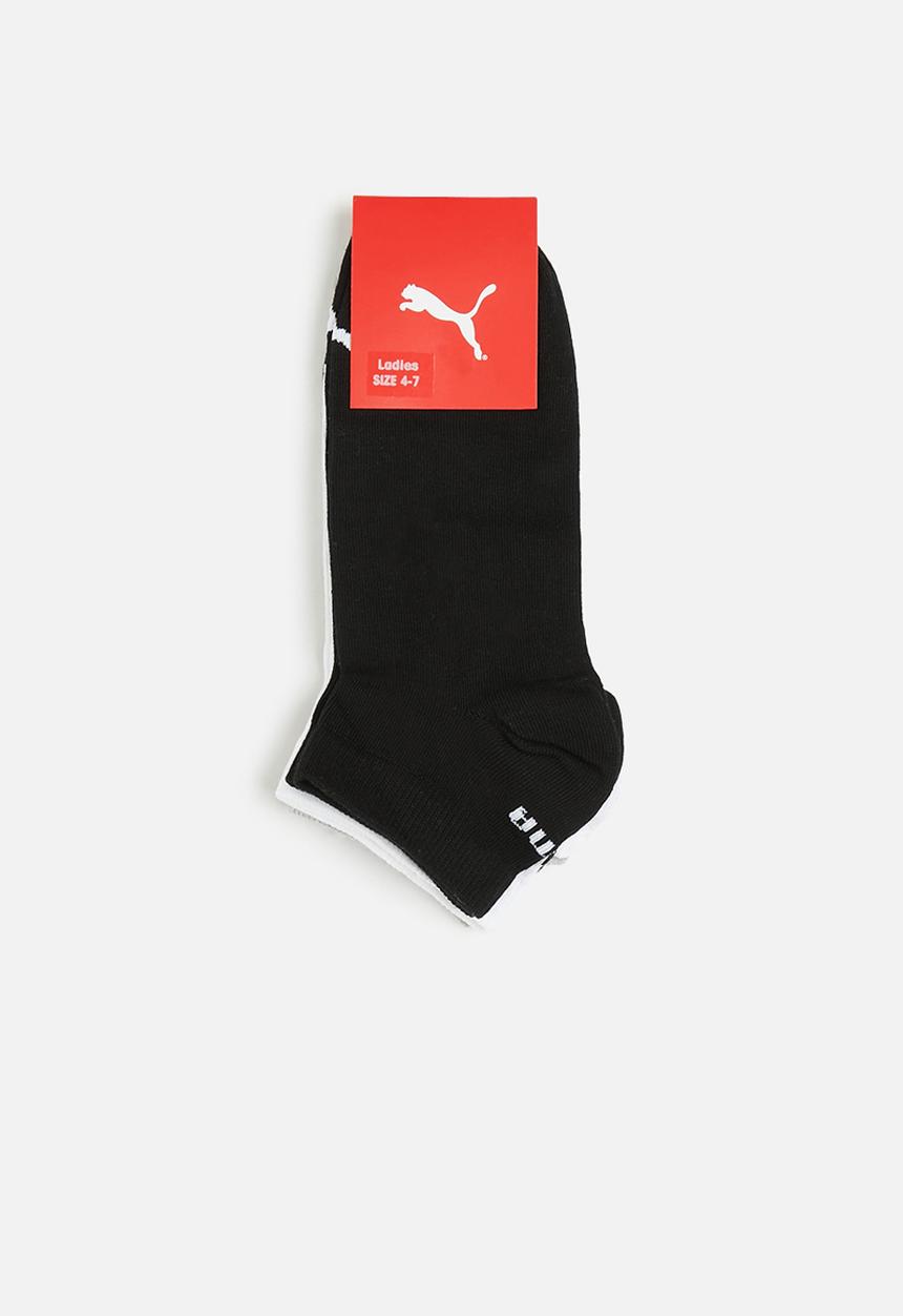 PUMA - Ladies 3 pack sneaker socks - black / white /grey melange