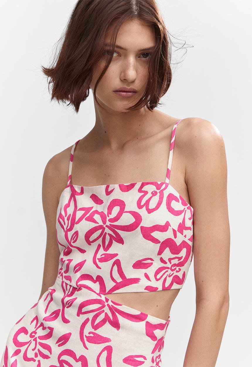 MANGO - Dress olimpia - bright pink