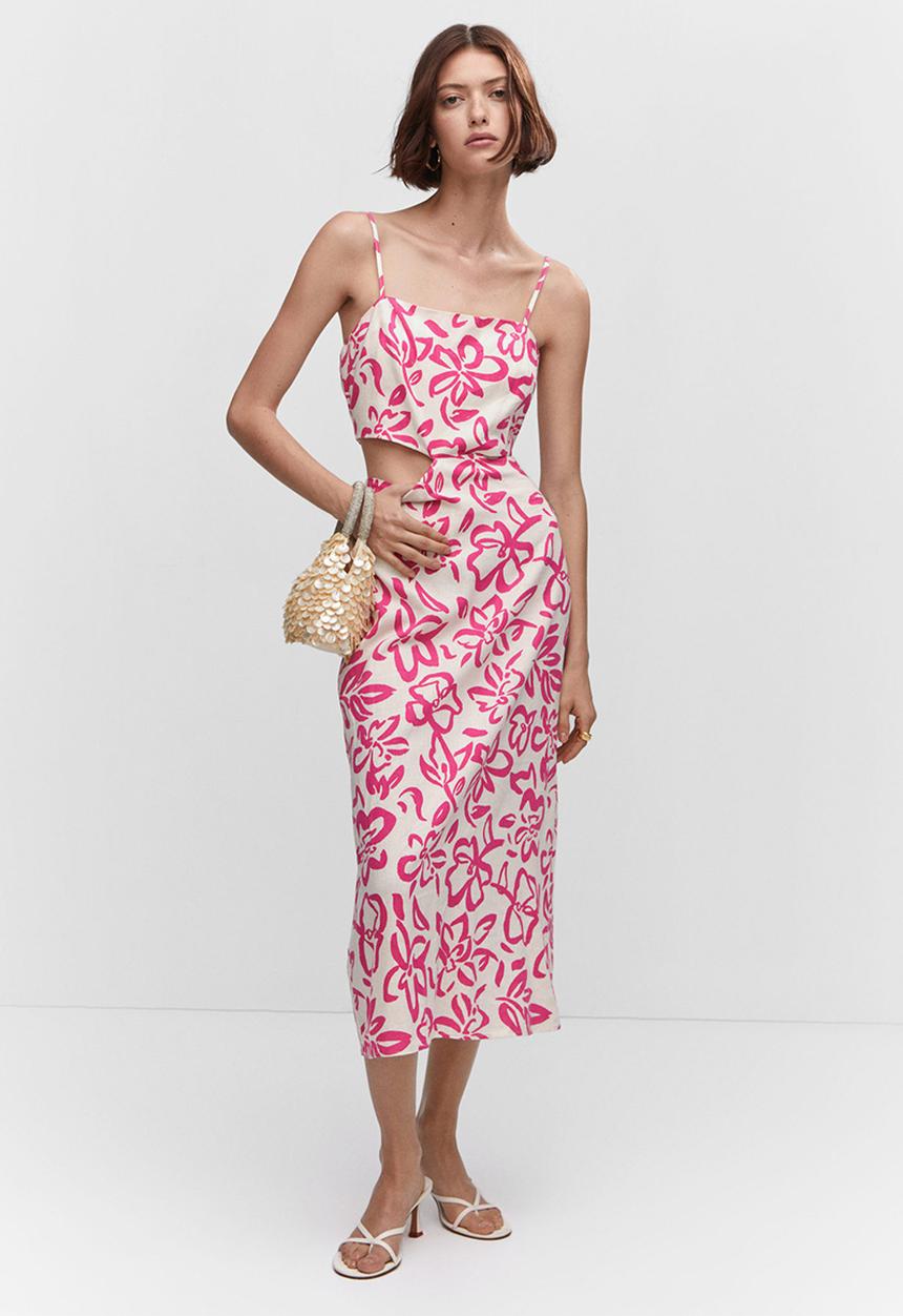 MANGO - Dress olimpia - bright pink