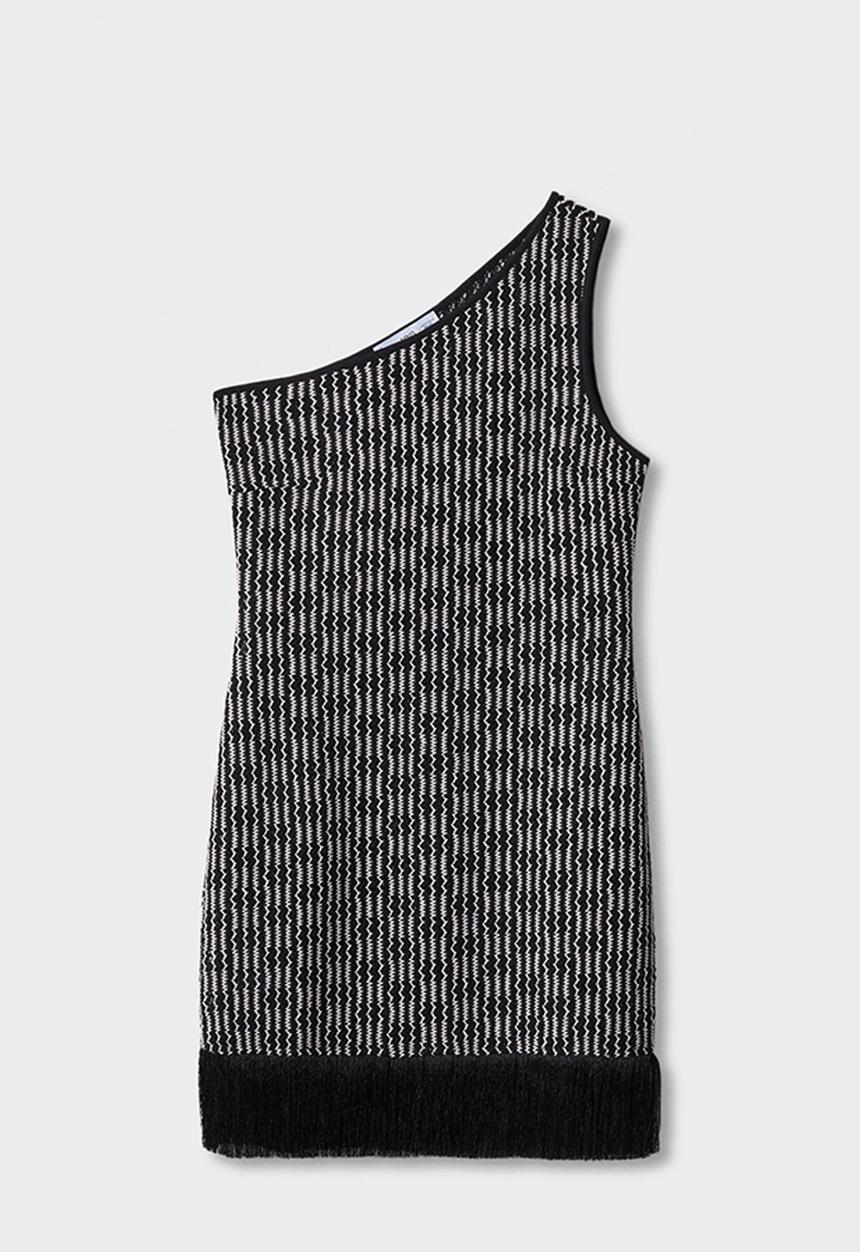 MANGO - Dress rusti - black