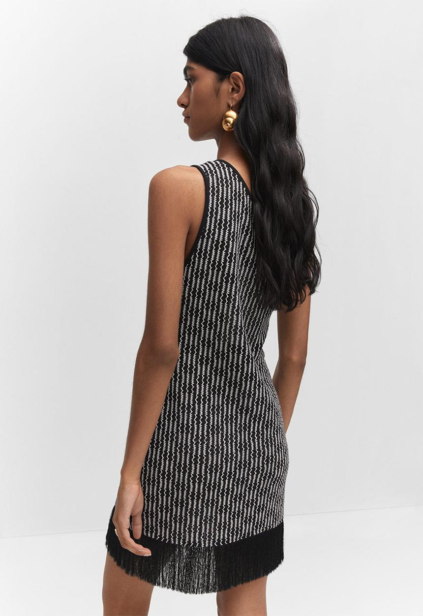 MANGO - Dress rusti - black