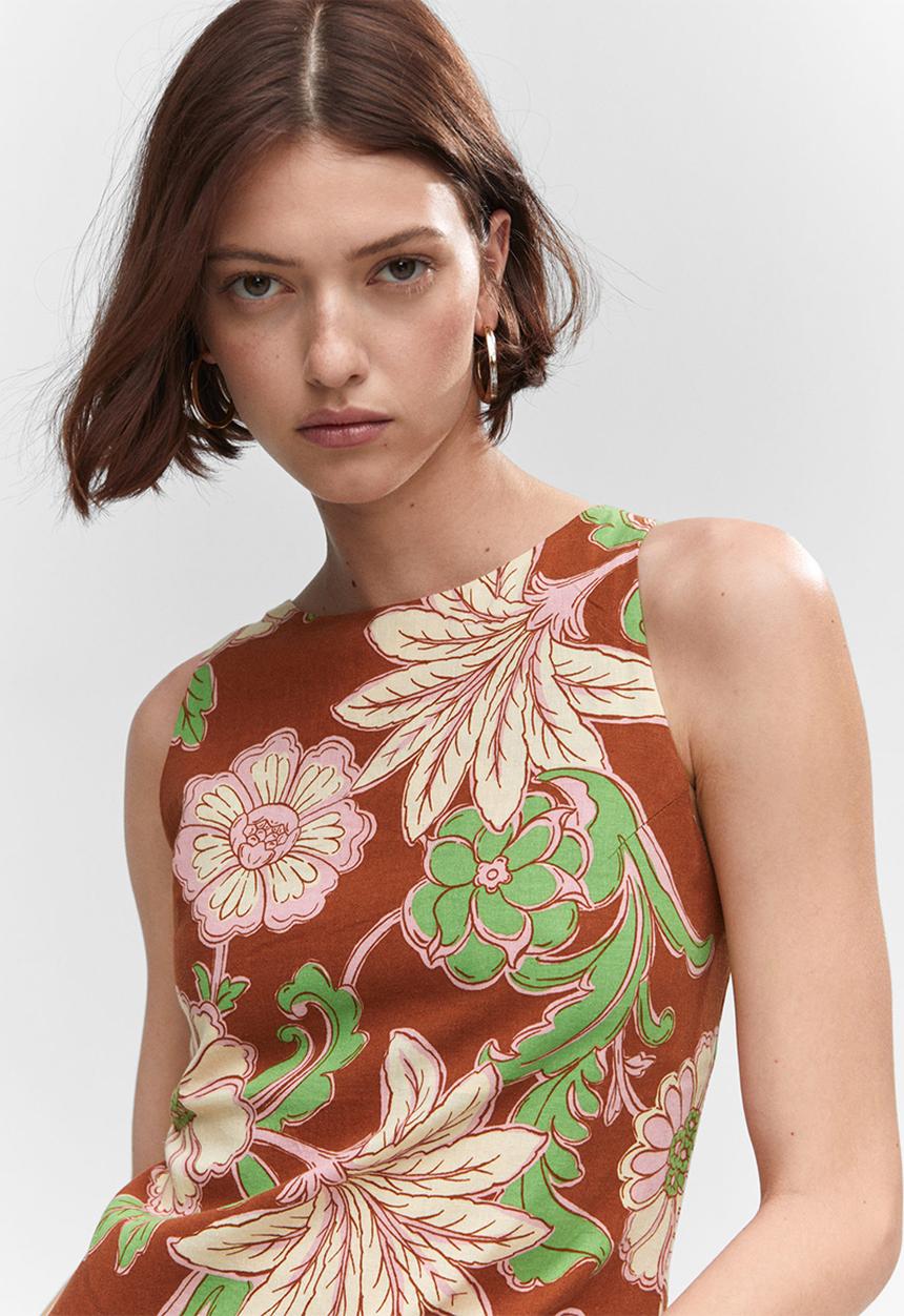 MANGO - Dress noemi - brown