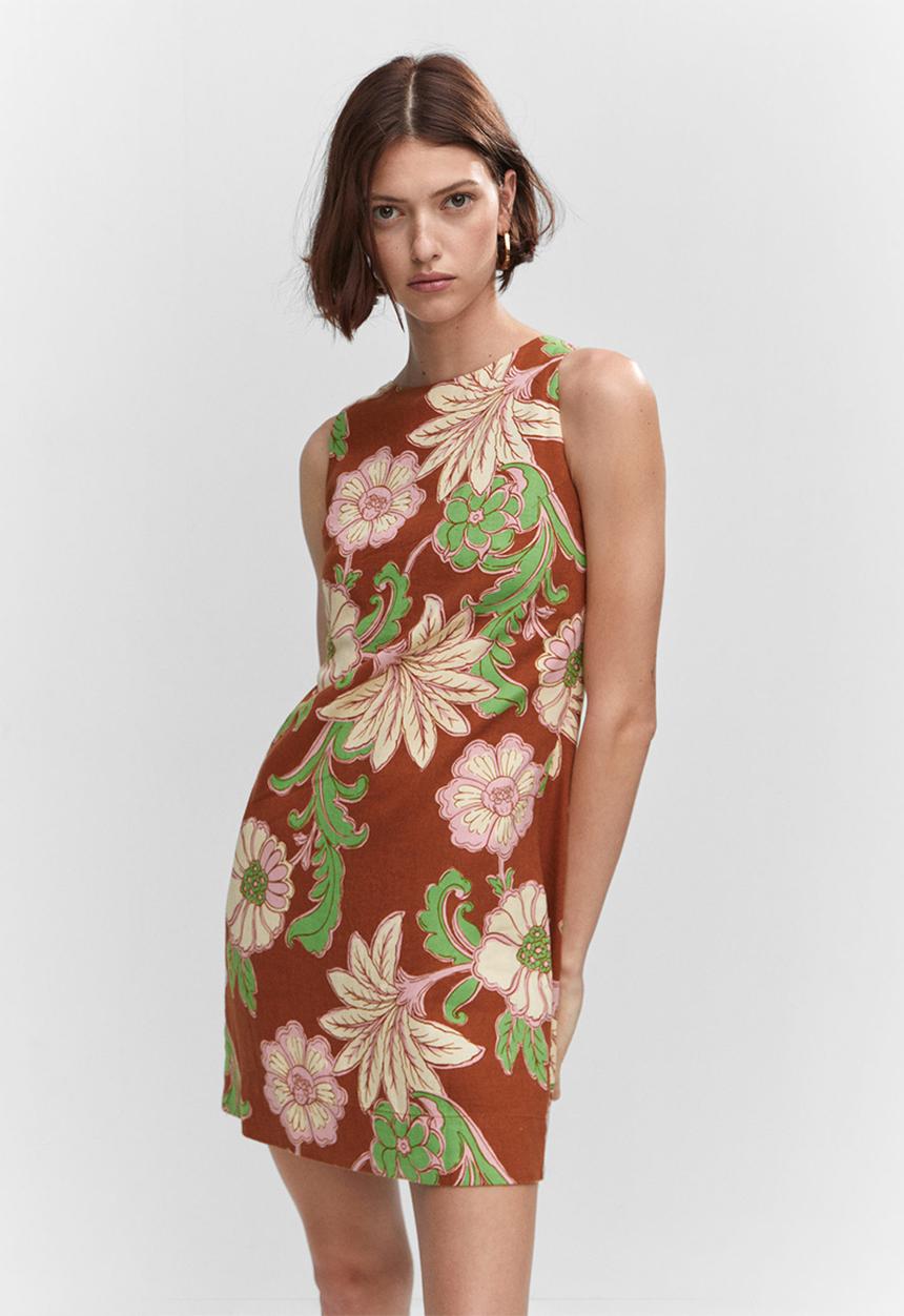 MANGO - Dress noemi - brown