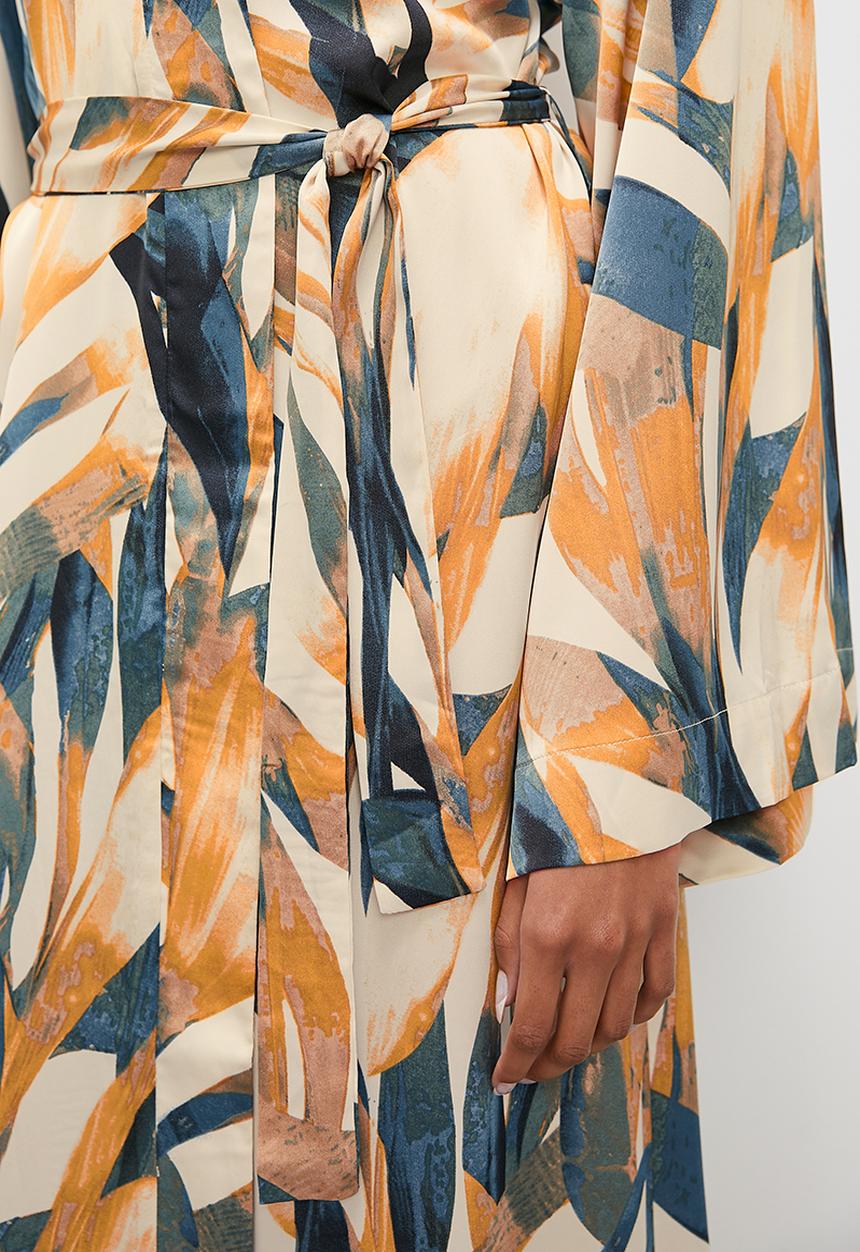 Superbalist - Maxi robe - blue & yellow painterly
