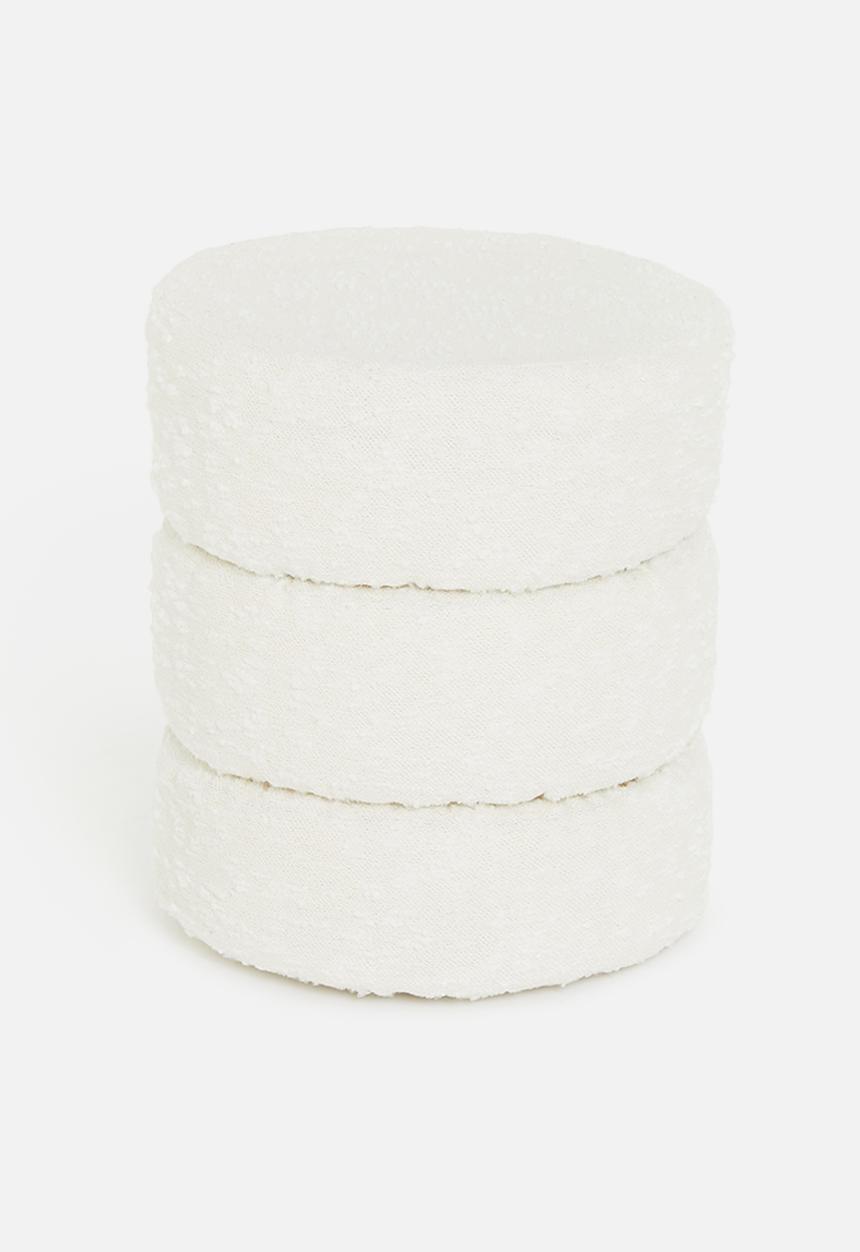 Sixth Floor - Giulia ottoman - white