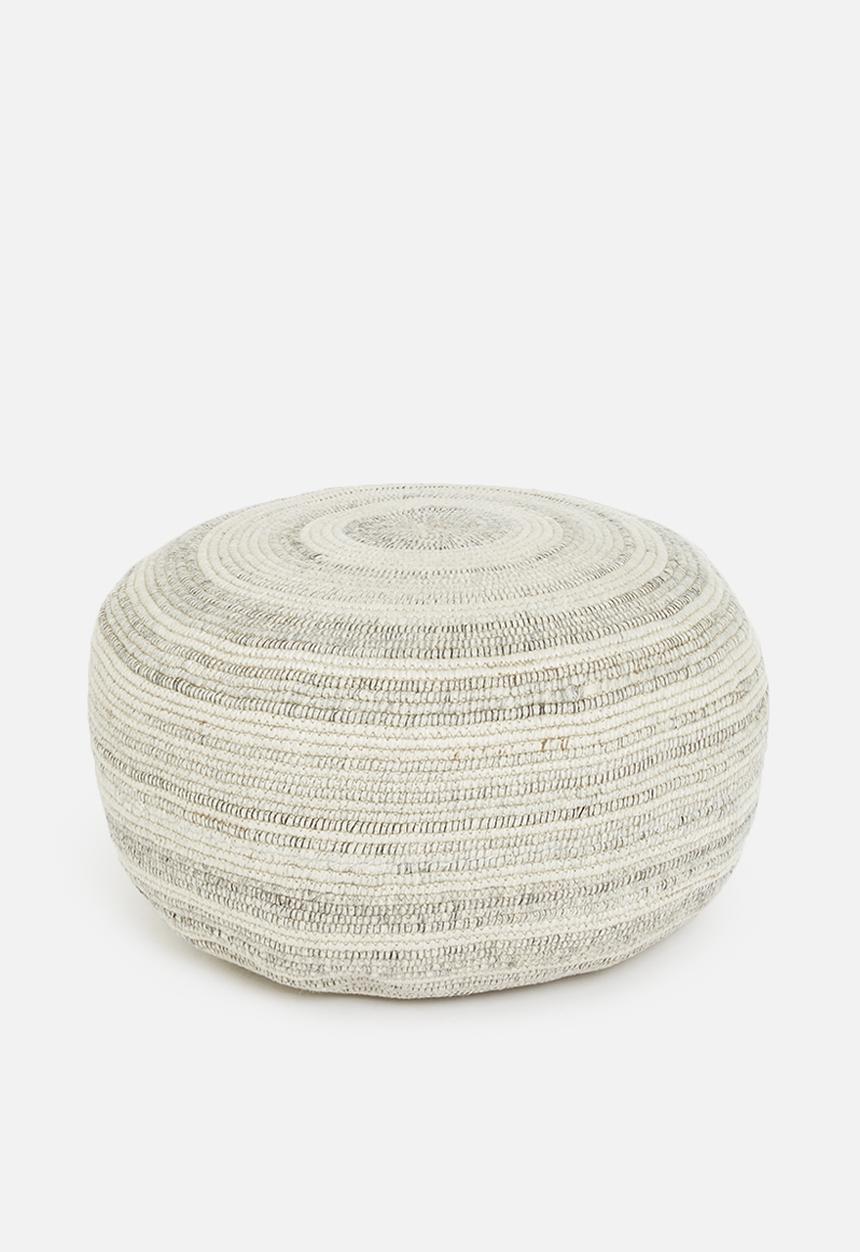 Sixth Floor - Khanyi ottoman - grey