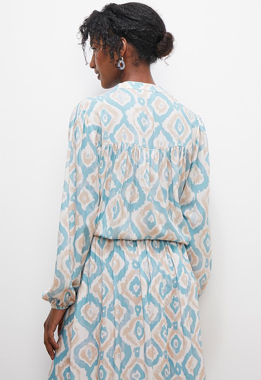 edit - Textured notch neck shell - multi 