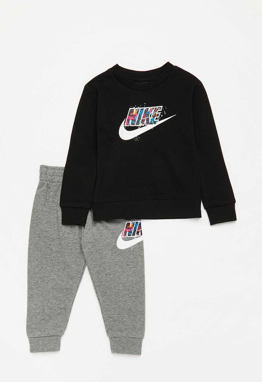 Nike - Nkb b nsw thrill crew pant set - carbon heather
