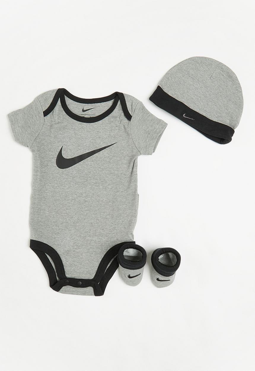 Nike - Nhn nike swoosh - dk grey heather/black