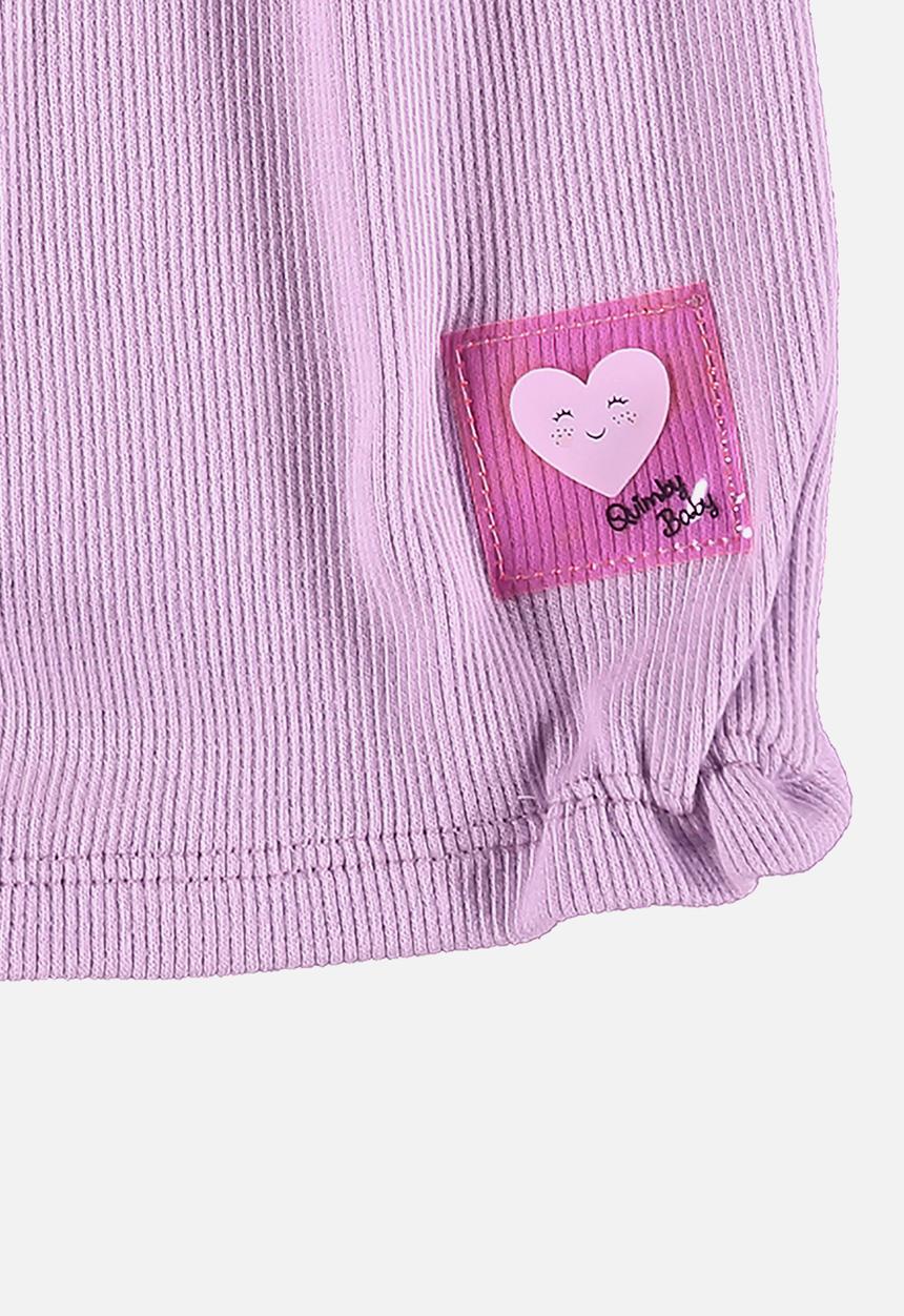 Quimby - Ribbed romper - light purple