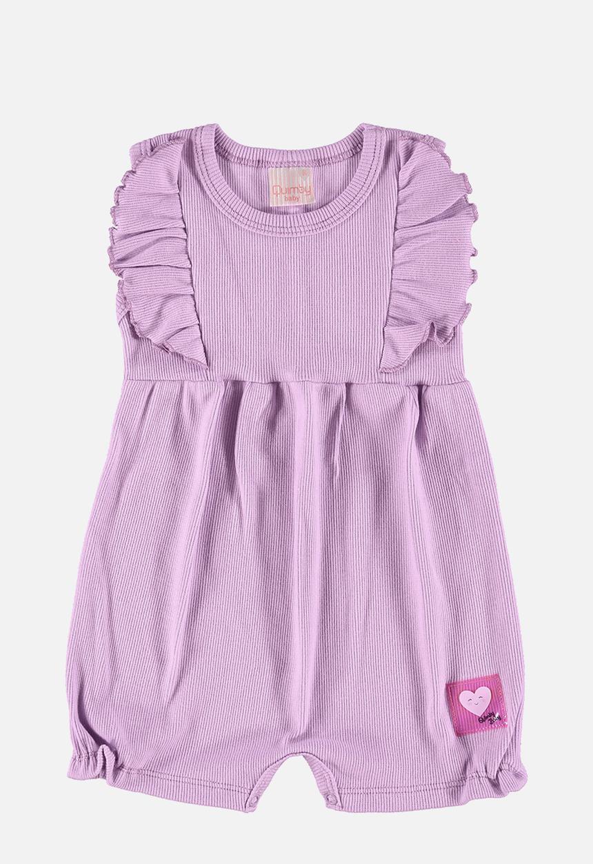 Quimby - Ribbed romper - light purple