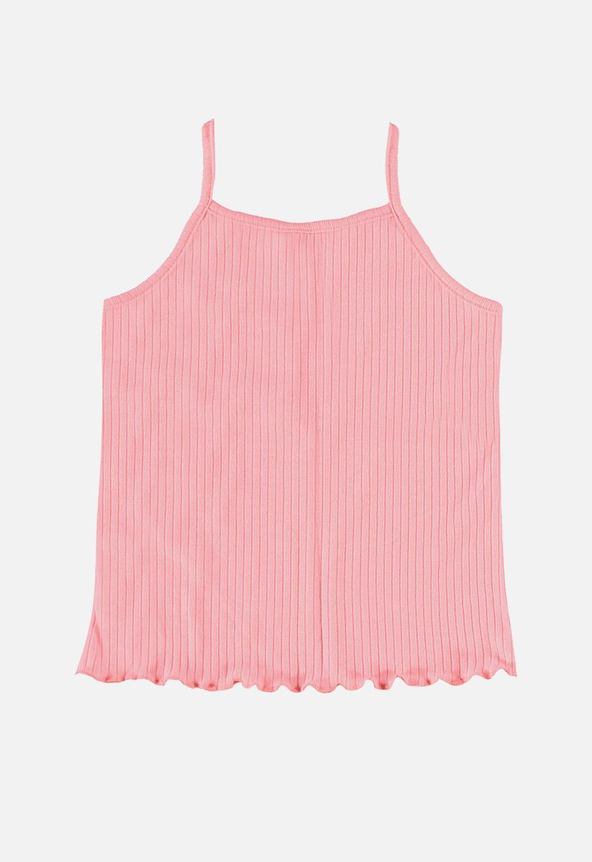 Quimby - Set - ribbed blouse and shorts pyjama - pink