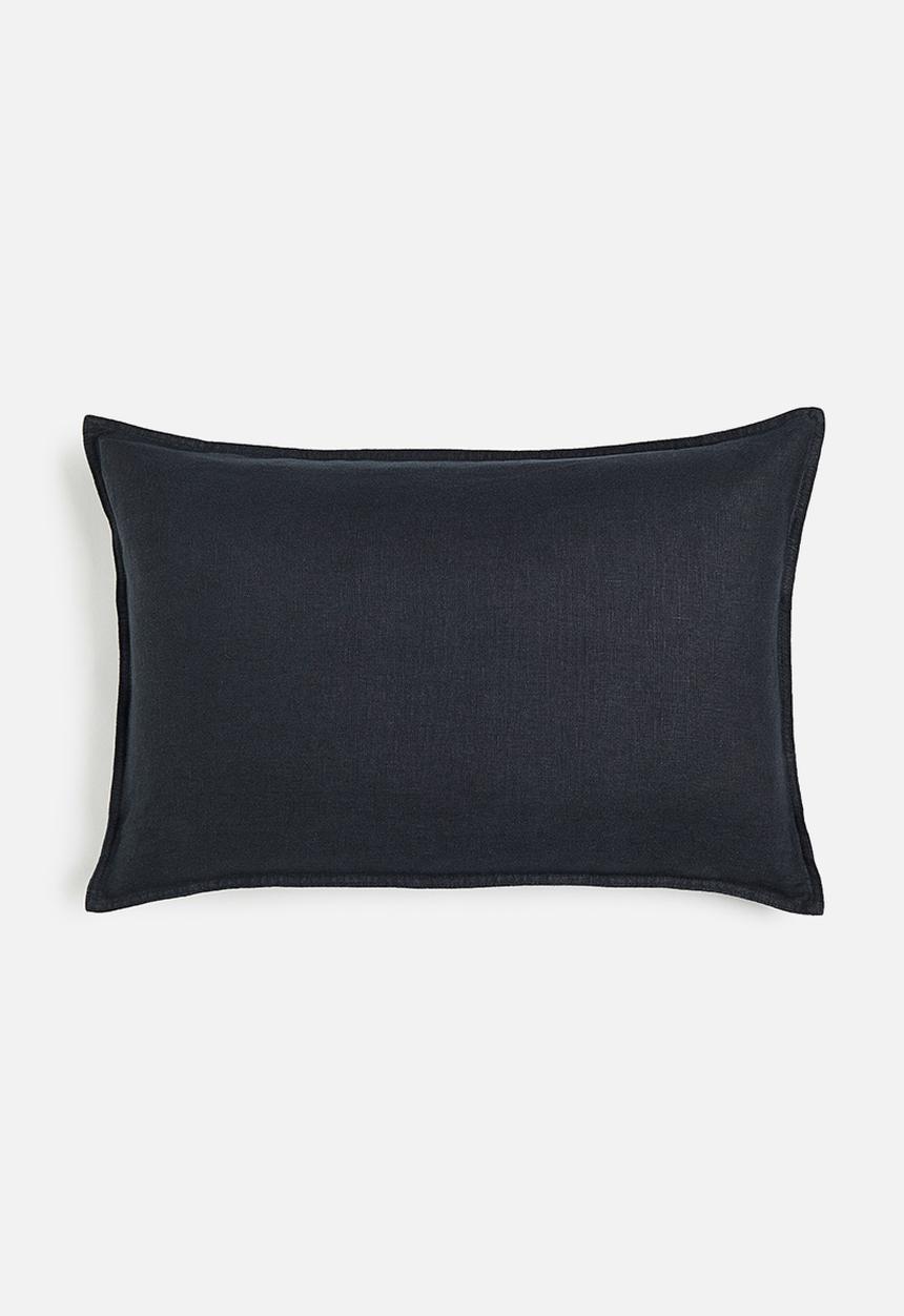 H&M - Washed linen cushion cover - grey