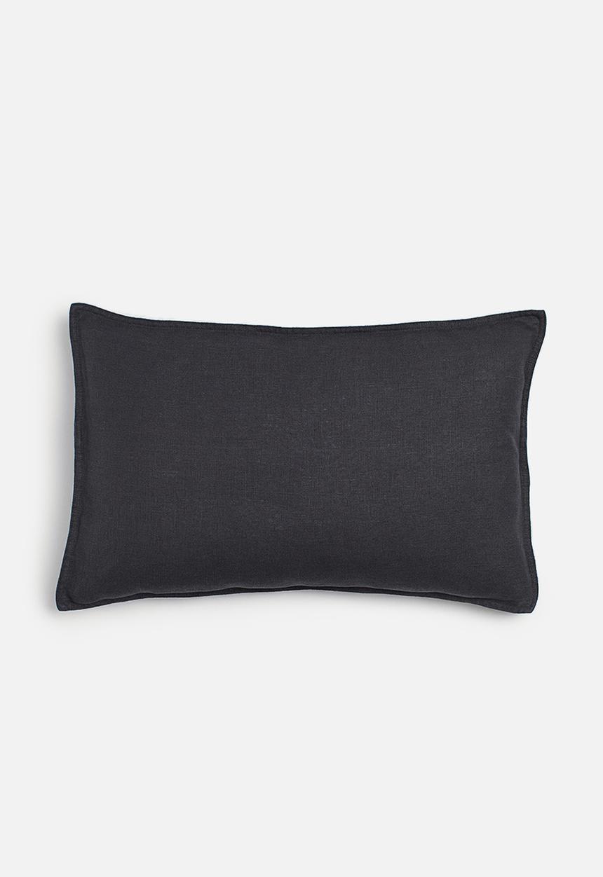 H&M - Washed linen cushion cover - grey