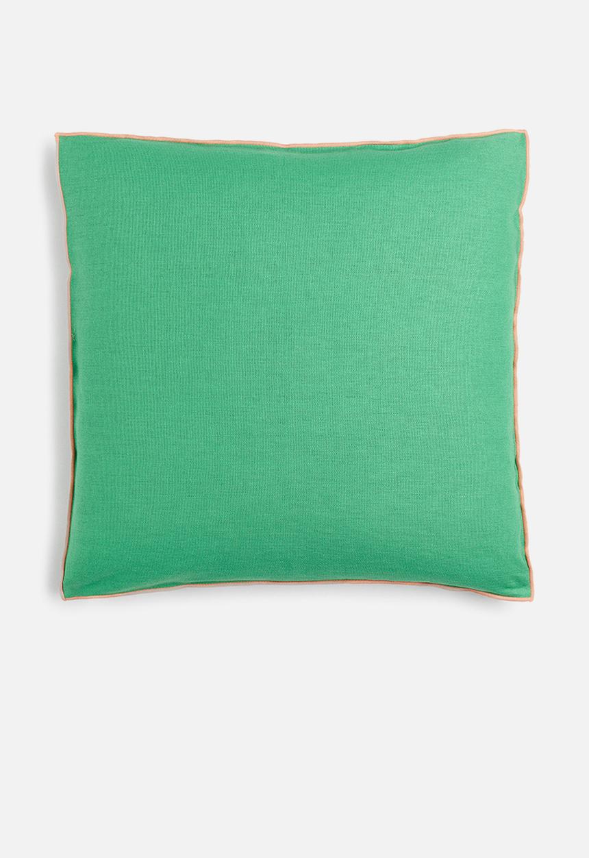 H&M - Linen-blend cushion cover - green