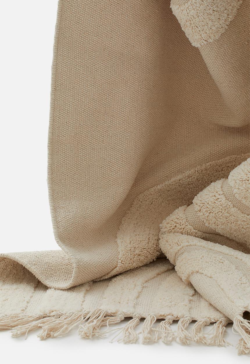 H&M - Rainbow cotton rug - white