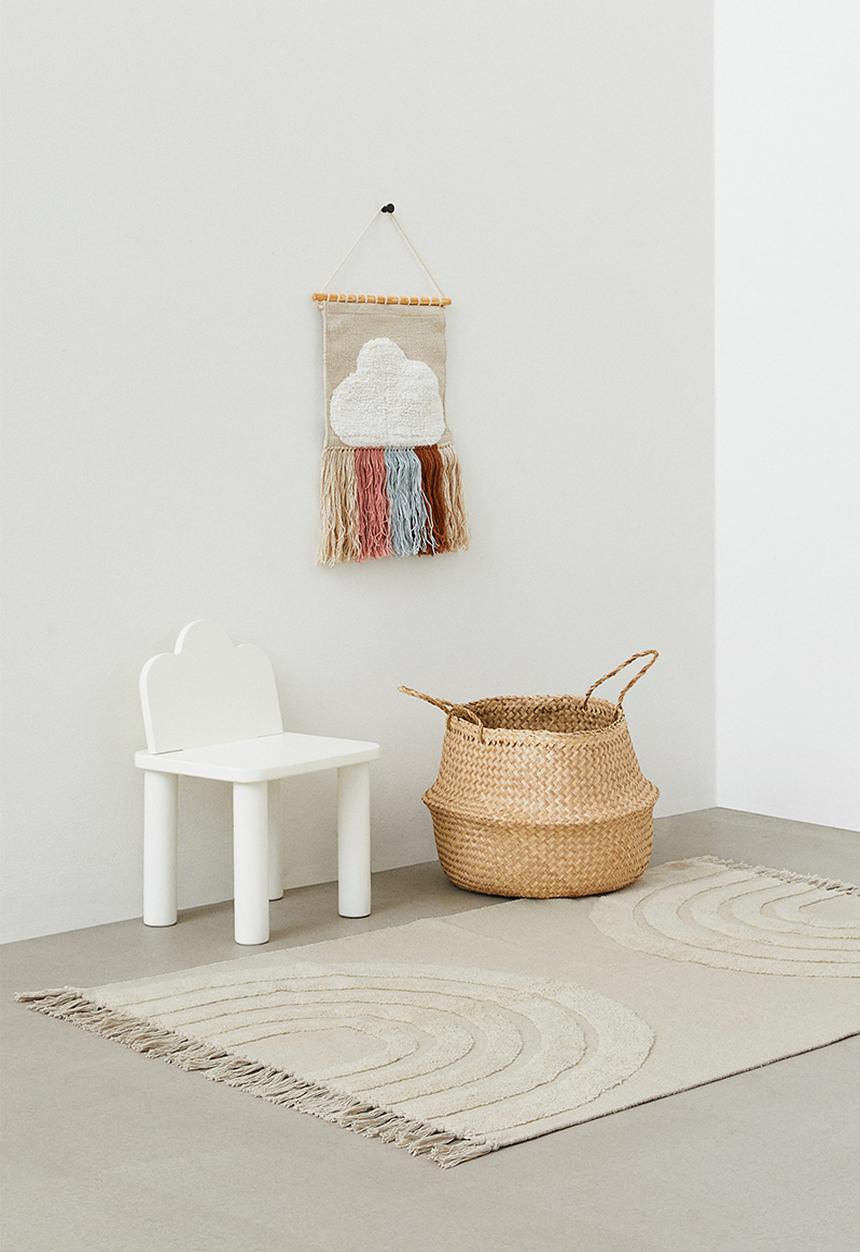 H&M - Rainbow cotton rug - white