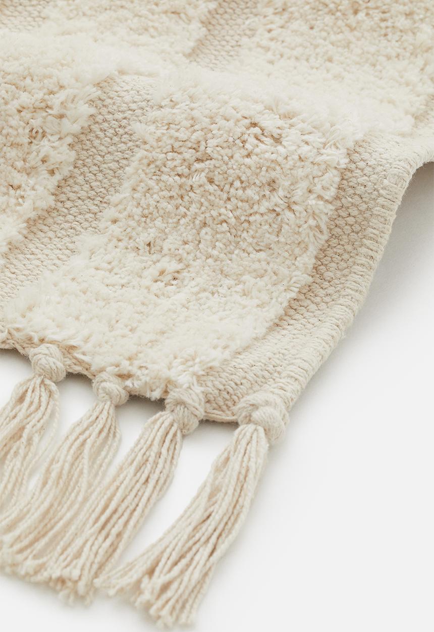 H&M - Rainbow cotton rug - white