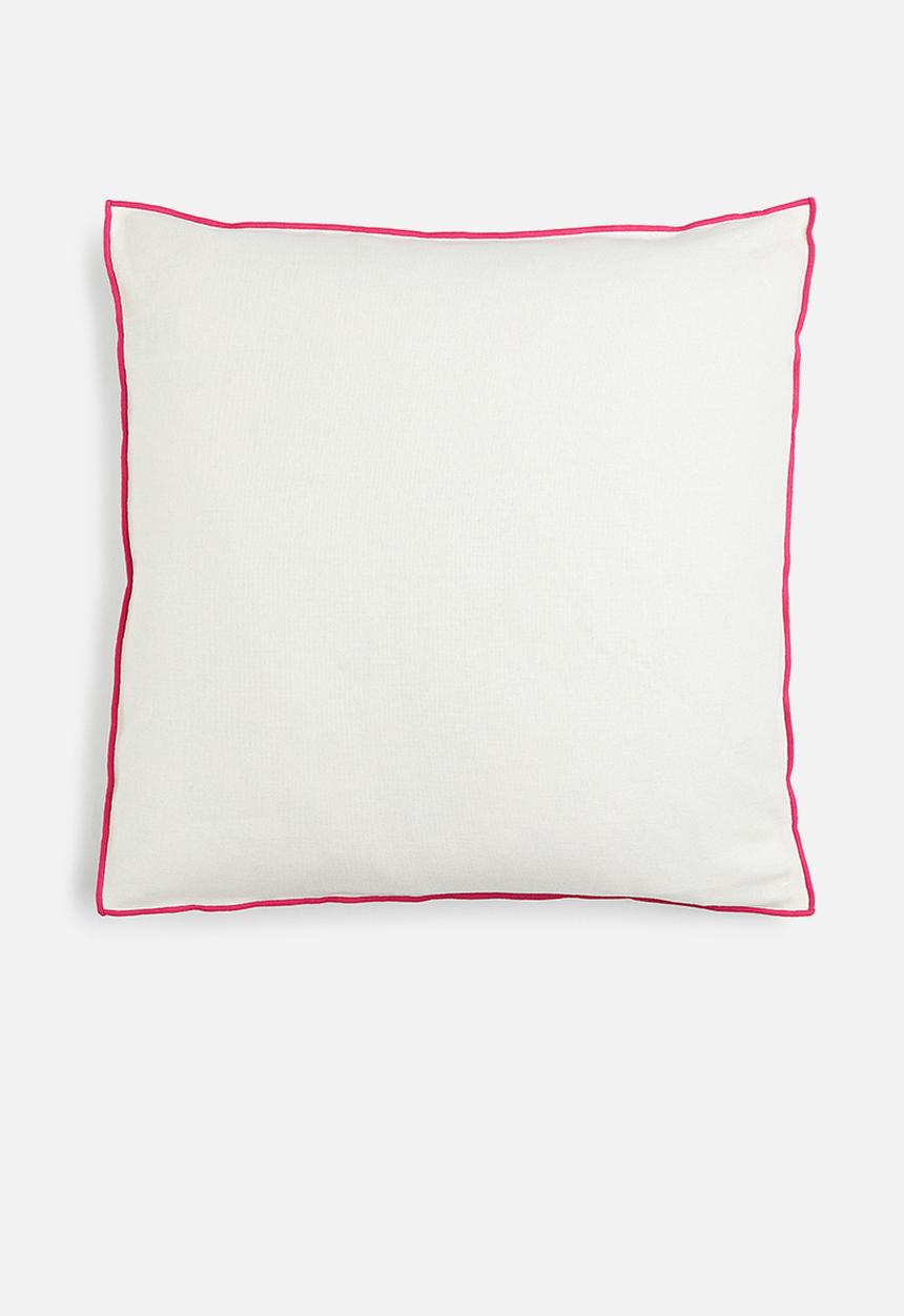 H&M - Linen-blend cushion cover - multi,white