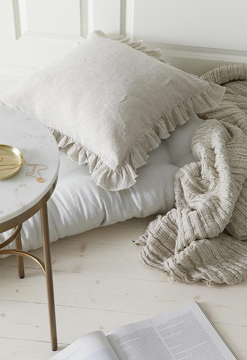 H&M - Linen cushion cover - beige