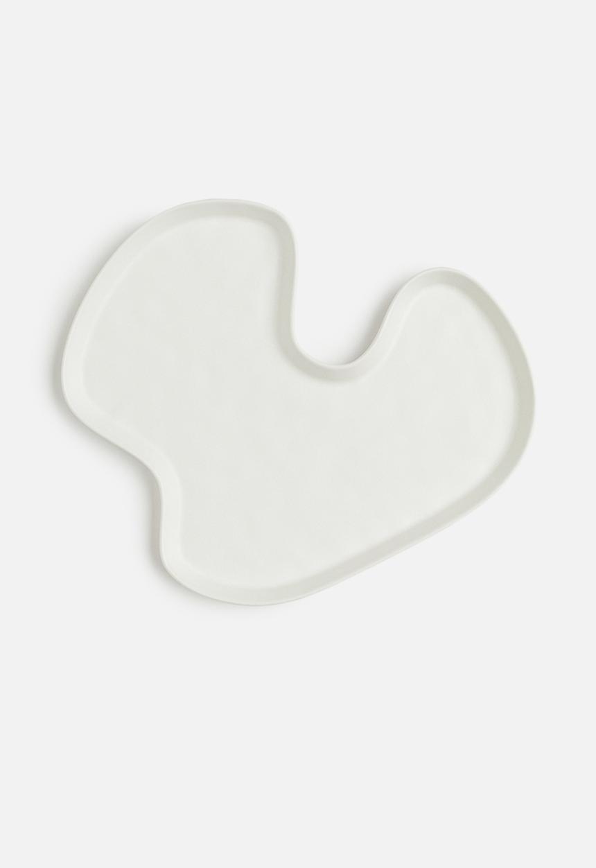H&M - Stoneware tray - white