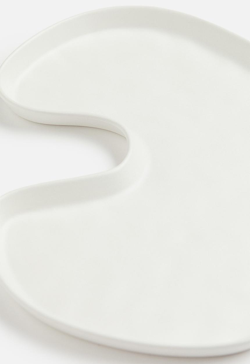 H&M - Stoneware tray - white