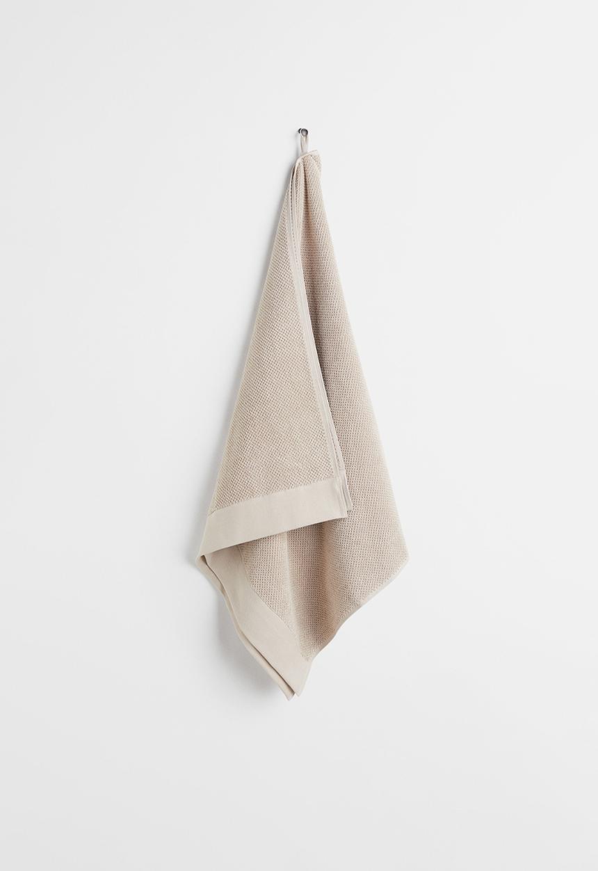 H&M - Cotton terry bath towel - beige