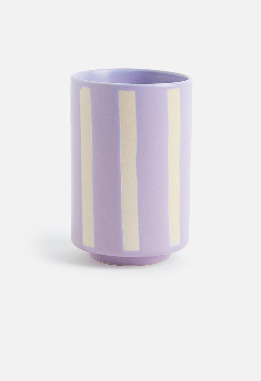 H&M - Stoneware toothbrush mug - purple