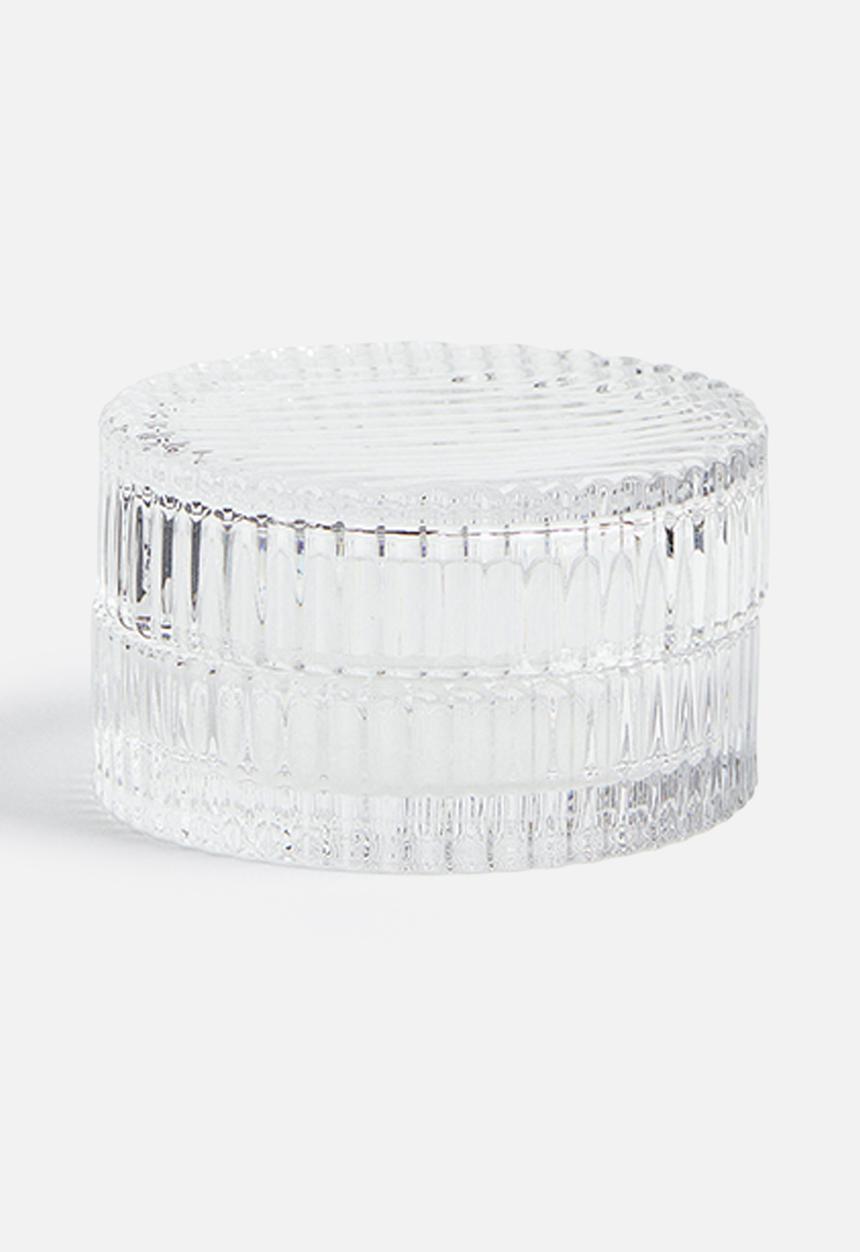 H&M - Round glass box - transparent