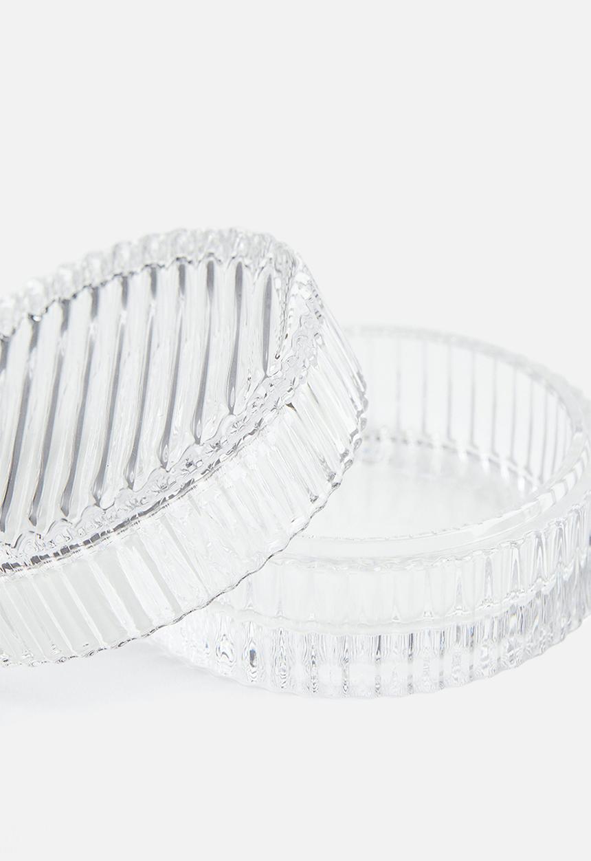 H&M - Round glass box - transparent