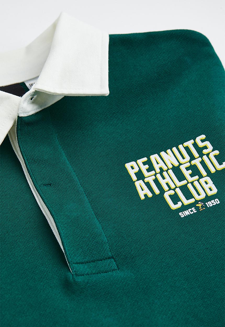H&M - Relaxed fit printed polo shirt -  dark green