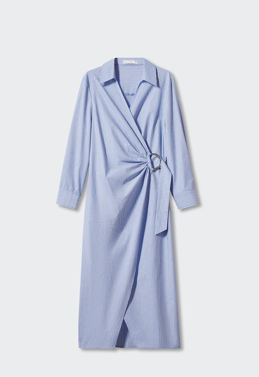 MANGO - Dress rayamil-h - mid-blue
