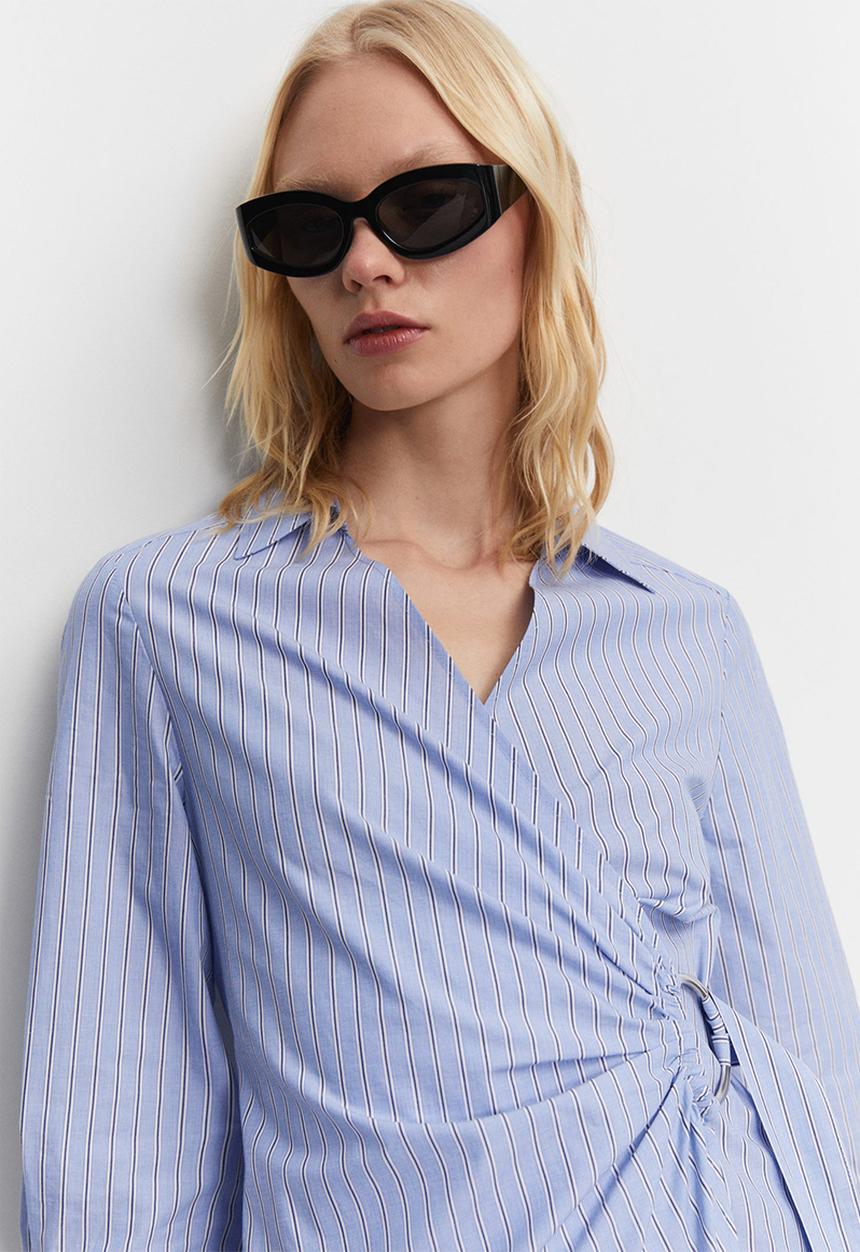 MANGO - Dress rayamil-h - mid-blue