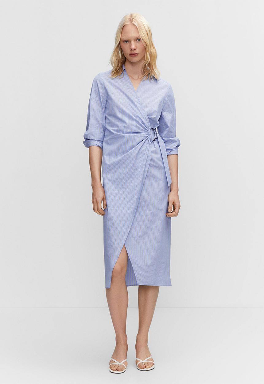 MANGO - Dress rayamil-h - mid-blue