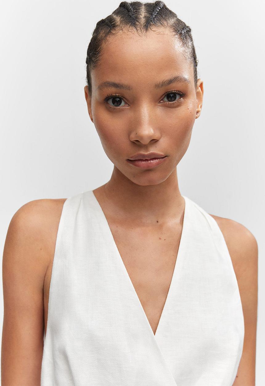 MANGO - Dress amalfi - off white