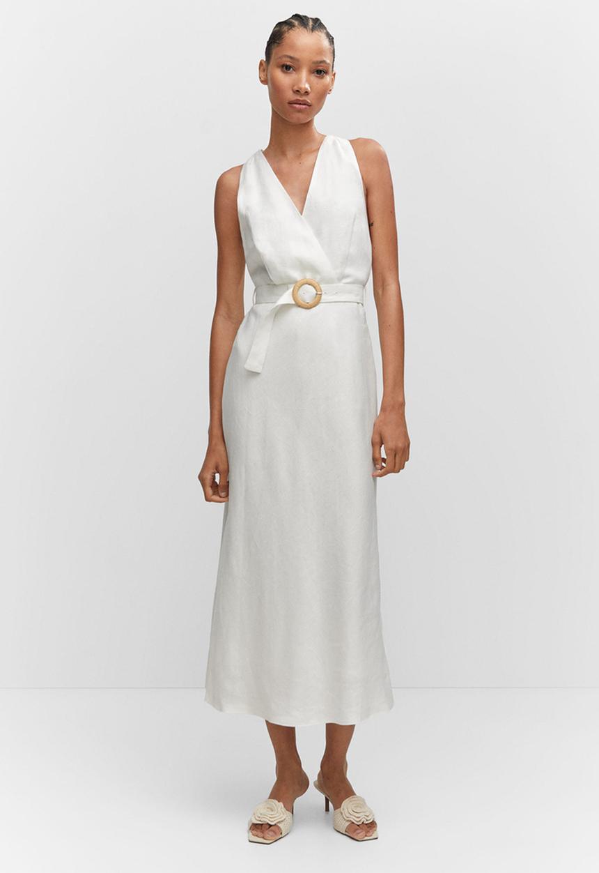 MANGO - Dress amalfi - off white