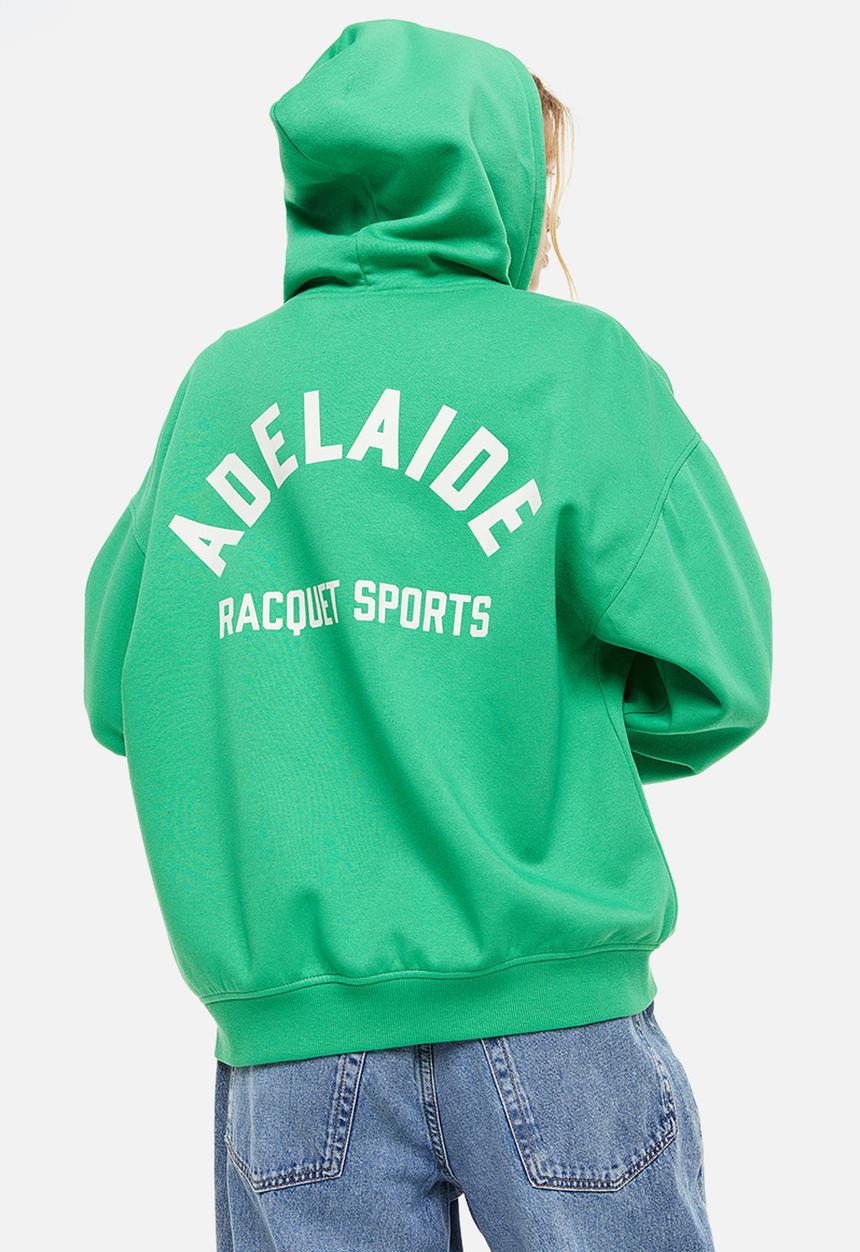 H&M - Oversized zip-through hoodie - green