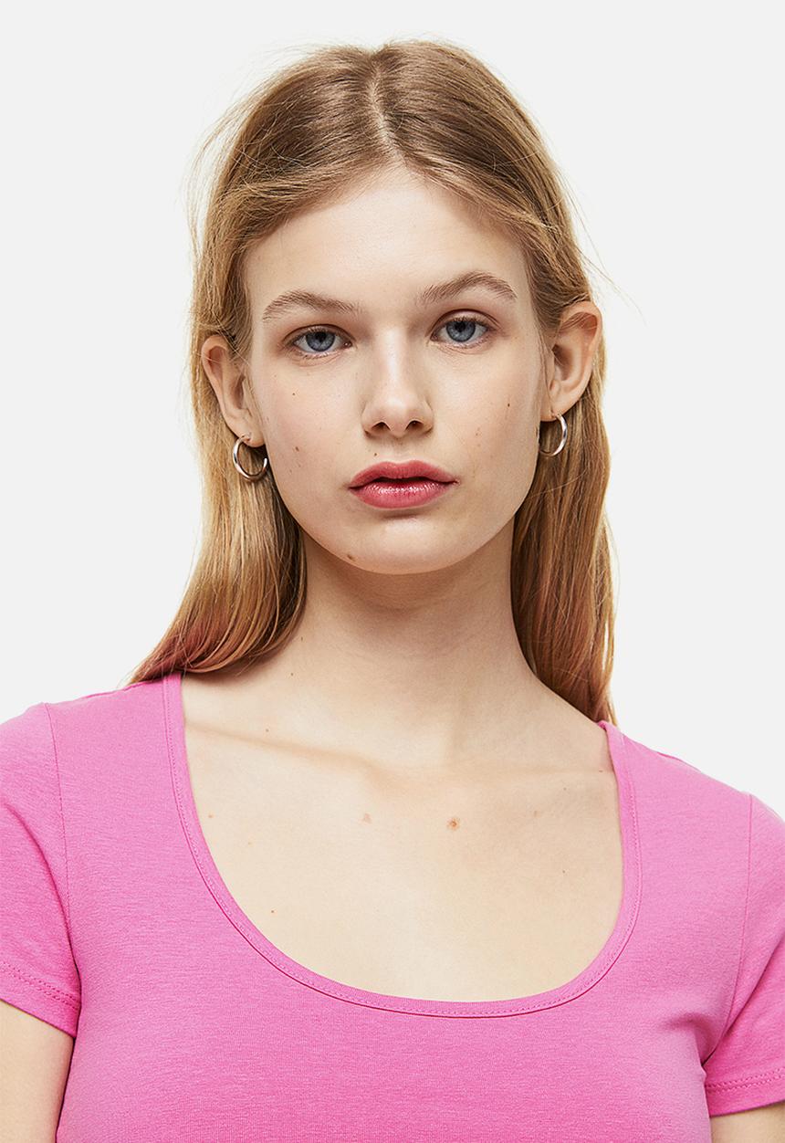 H&M - Cotton jersey top - cerise