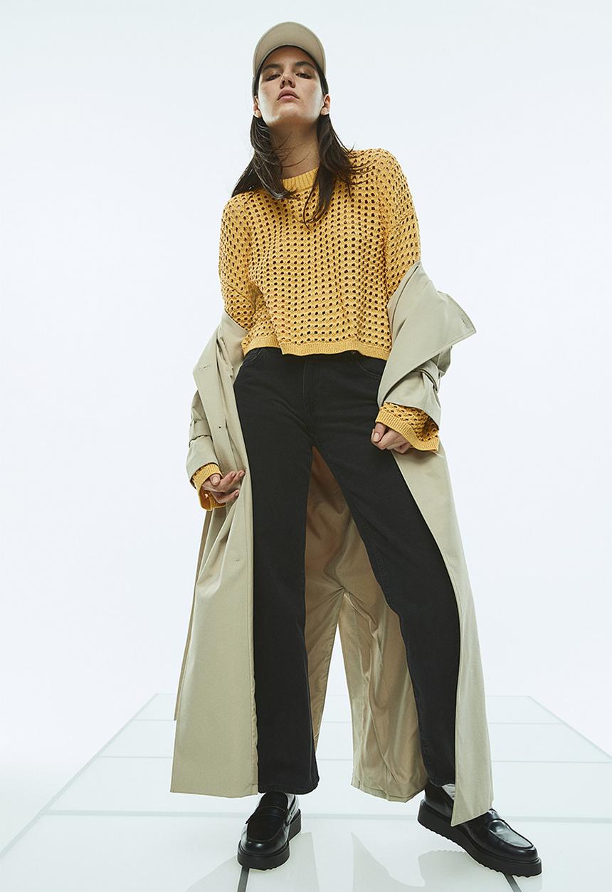 H&M - Pointelle-knit jumper - yellow