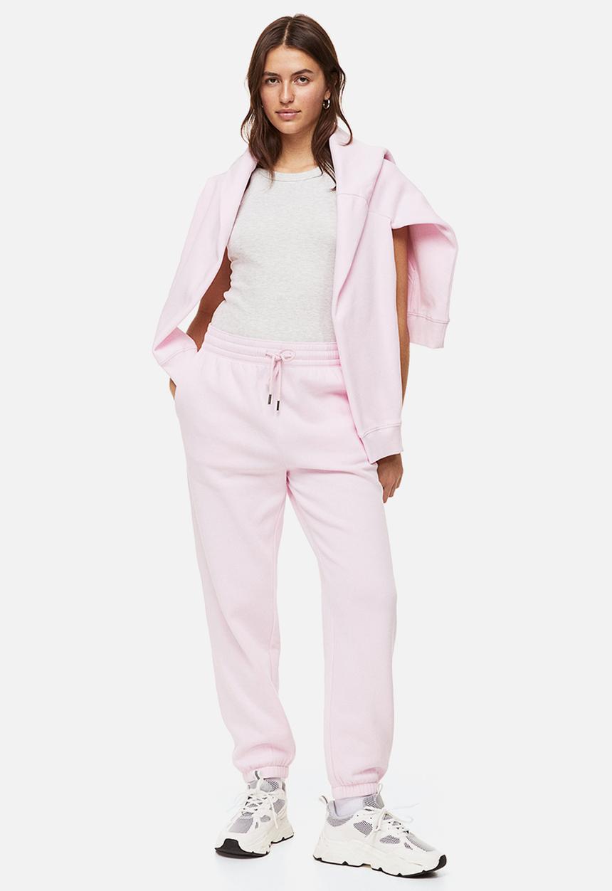 H&M - Cotton-blend sweatpants - light pink
