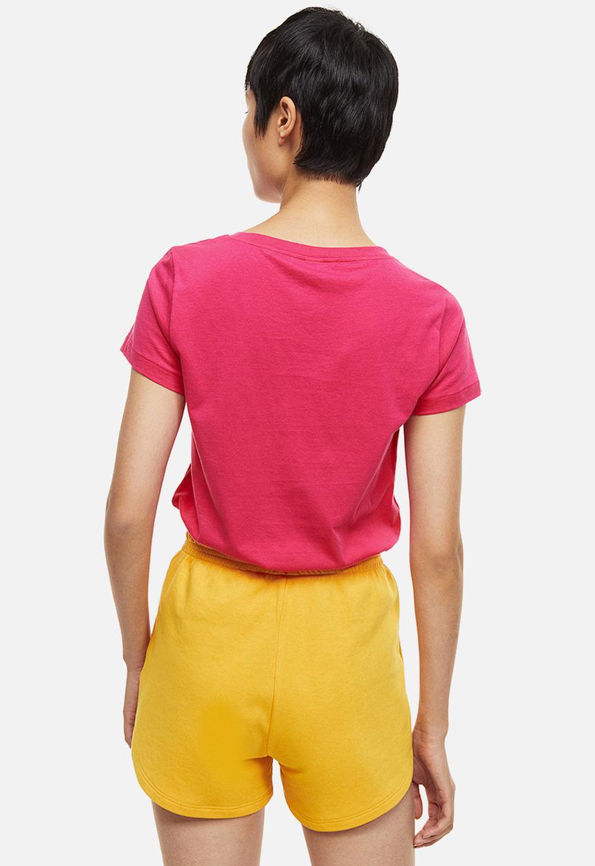 H&M - Cotton T-shirt - cerise 
