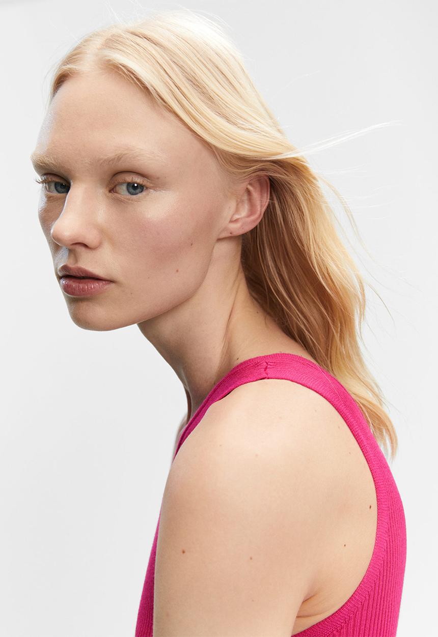 MANGO - Dress asim - bright pink