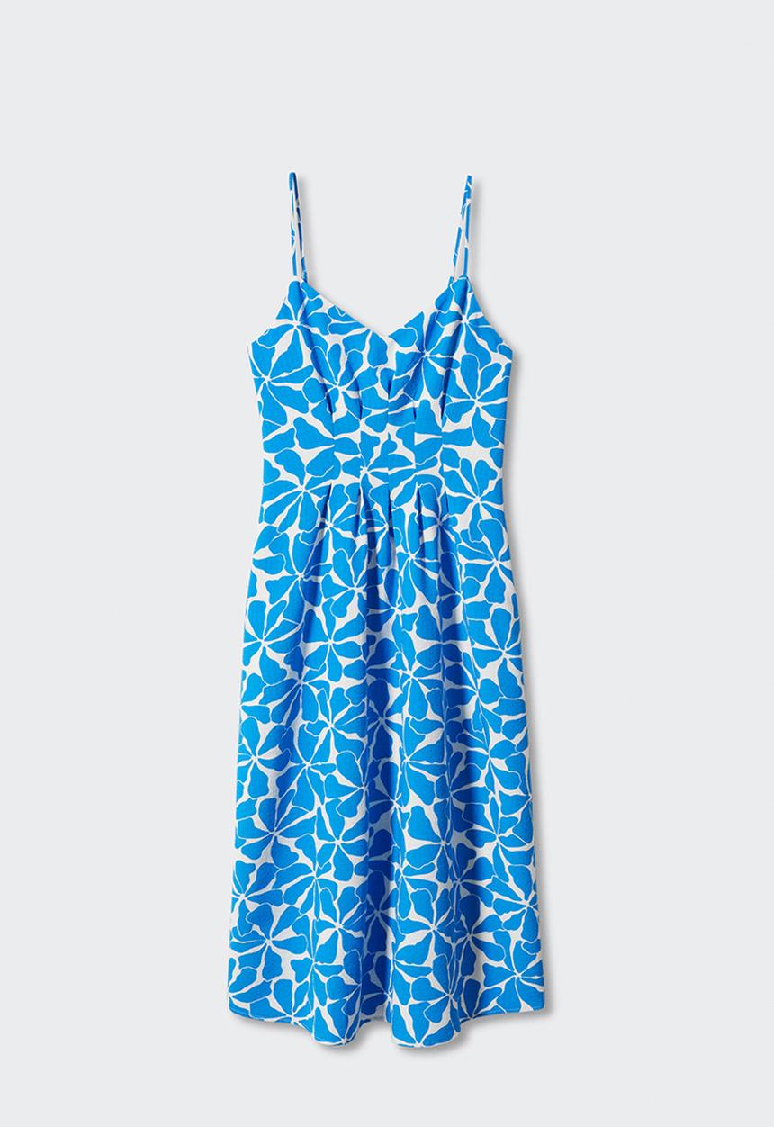 MANGO - Dress salinas - mid-blue