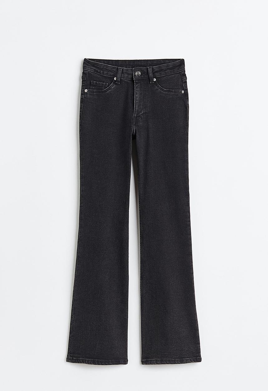 H&M - Flared high jeans - black