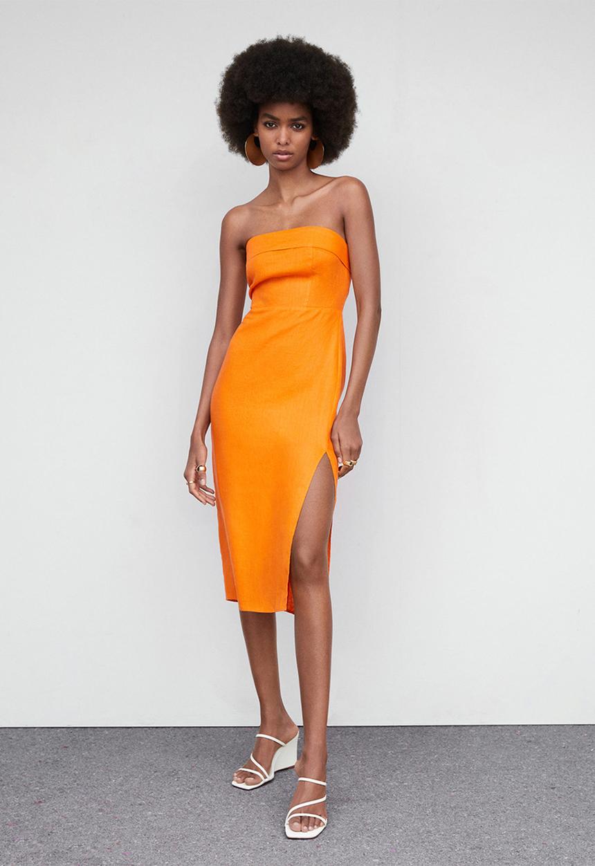MANGO - Dress javi - orange