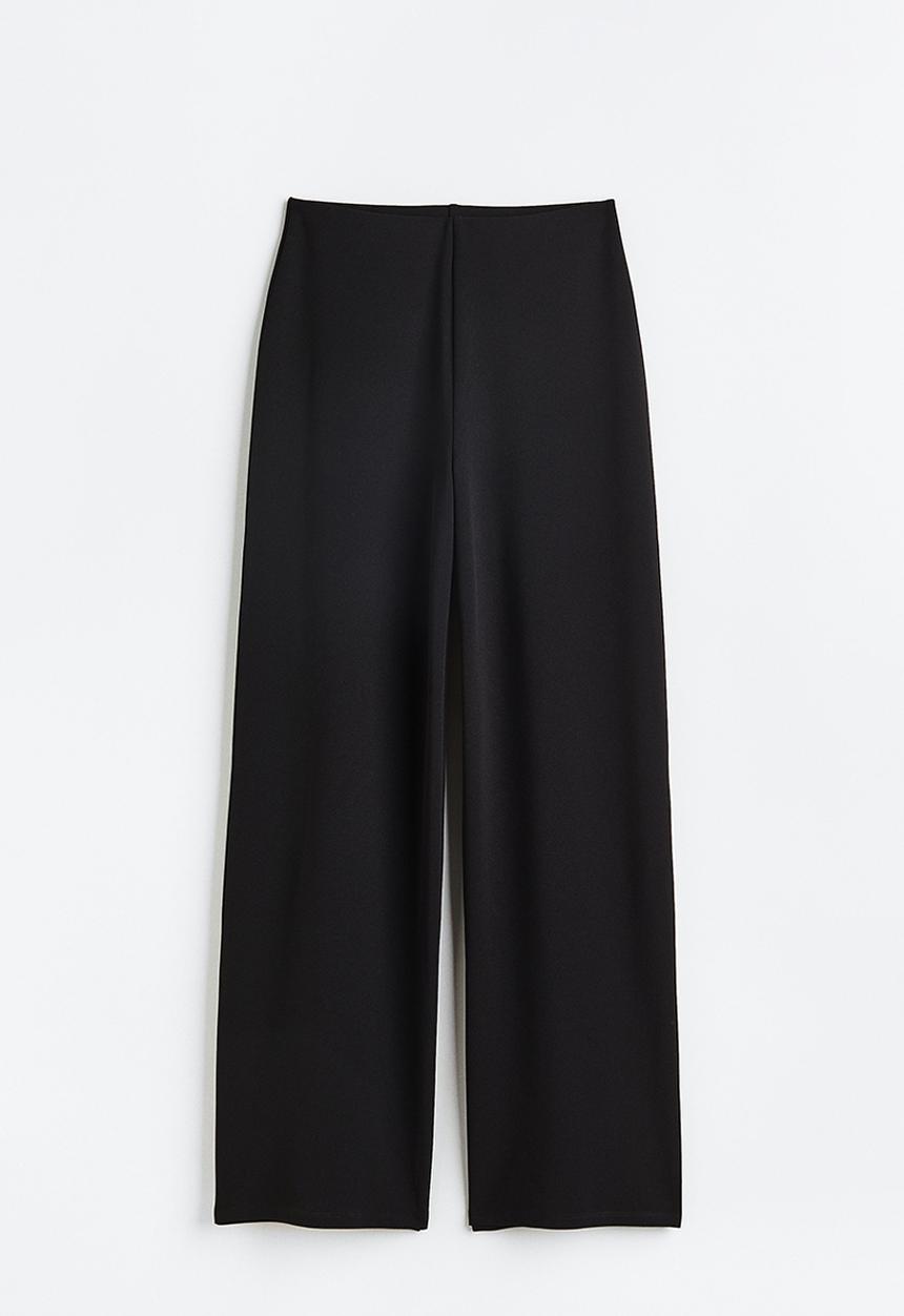 H&M - Wide trousers - black