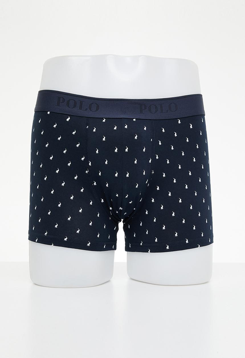POLO - Men aop pony knit boxer - navy 