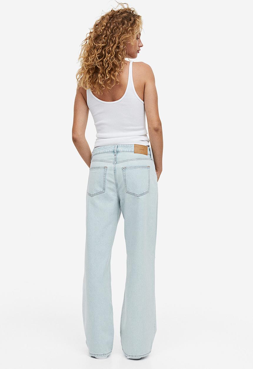 H&M - 90s baggy regular jeans - pale denim blue